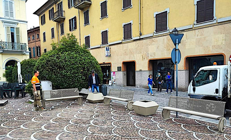 Valenza, scie brillanti per il nuovo arredo urbano